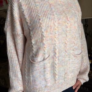 Home women knitted ganga sweater – warm, cozy, one size fit