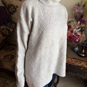 Home warm & stylish women’s winter pullover gray